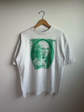 1993 George Washington Hemp Grey Single Stitch T-Shirt